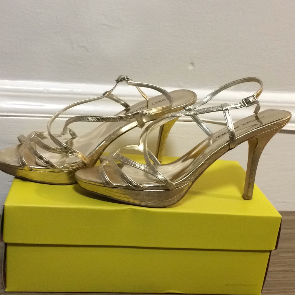 Audrey Brooke Gold Heels